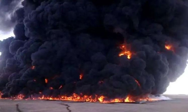 Nổ lớn tại một trạm xăng ở thủ đô Yemen gây cháy dữ dội ảnh 1