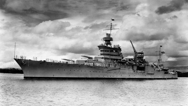 Tàu USS Indianapolis năm 1937. (Nguồn: U.S. Navy) Mỹ tìm thấy xác tàu chiến Indianapolis bị chìm từ thế chiến thứ 2 ảnh 1
