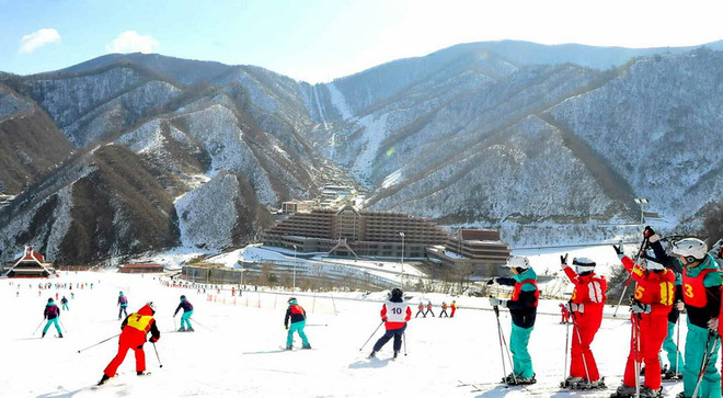 Khu nghỉ dưỡng trượt tuyết Masikryong. (Nguồn: YONHAP/TTXVN) Olympic PyeongChang: Hàn Quốc sẽ tập huấn trượt tuyết với Triều Tiên ảnh 1