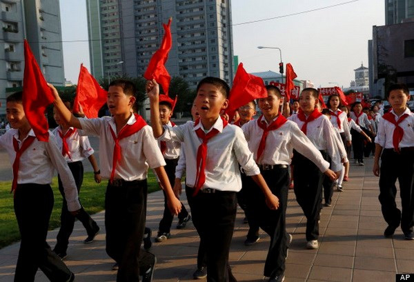 Học sinh Triều Tiên. (Nguồn: AP) Triều Tiên mở 190 trường phổ thông chuyên công nghệ thông tin ảnh 1