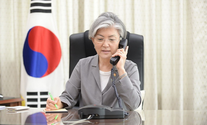 Ngoại trưởng Hàn Quốc Kang Kyung-wha. (Nguồn: Yonhap/TTXVN) Hàn Quốc và EU thảo luận cách thức tăng cường quan hệ ảnh 1