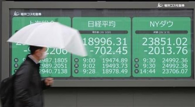 Nhật Bản họp khẩn sau khi chỉ số Nikkei giảm mạnh nhất trong 30 năm ảnh 1