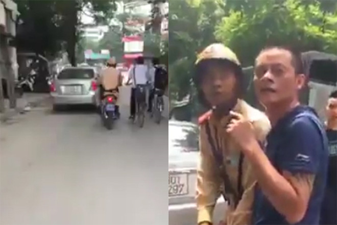 Hà Nội: Cảnh sát truy đuổi xe ôtô "điên" bỏ chạy qua nhiều tuyến phố ảnh 1