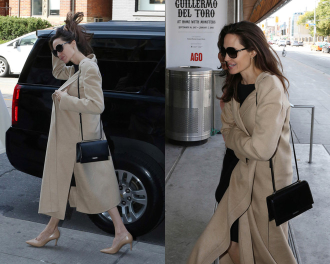 Angelina Jolie thanh lịch đậm chất Pháp với túi xách của Saint Laurent ảnh 1