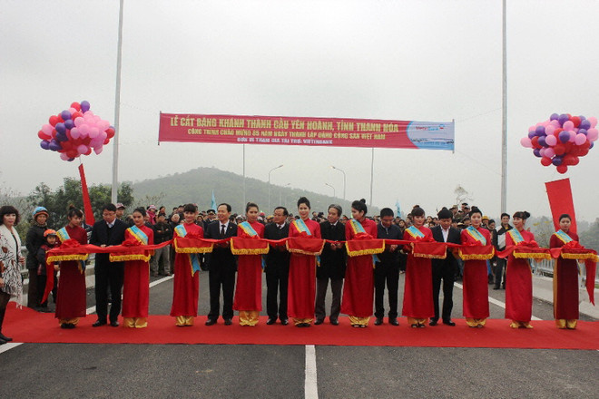 Tỉnh Thanh Hóa khánh thành cầu Yên Hoành nối hai bờ sông Mã ảnh 1