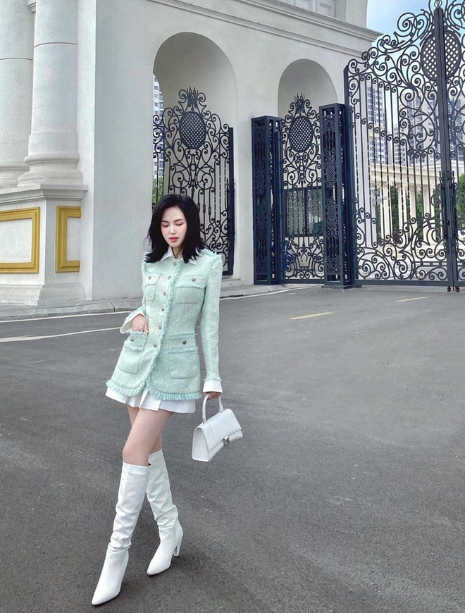 Chi Pu và dàn sao Việt xúng xính áo khoác, cardigan ngày lạnh ảnh 12