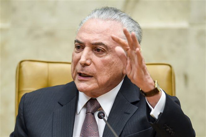 Cảnh sát Brazil đề nghị truy tố Tổng thống Michel Temer 3 tội danh ảnh 1
