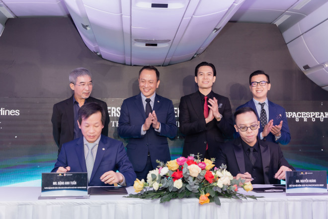 Vietnam Airlines và SpaceSpeakers Group ký kết hợp tác. Vietnam Airlines, SpaceSpeakers Group ra mắt ấn phẩm đồng thương hiệu ảnh 1