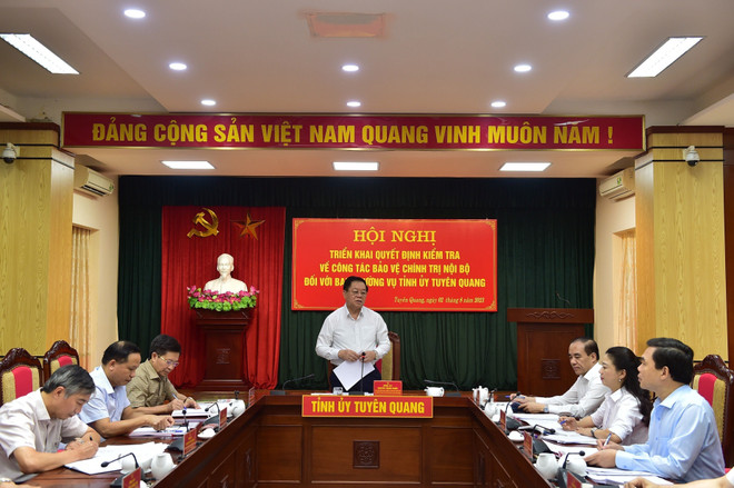 Triển khai Quyết định kiểm tra bảo vệ chính trị nội bộ tại Tuyên Quang ảnh 1