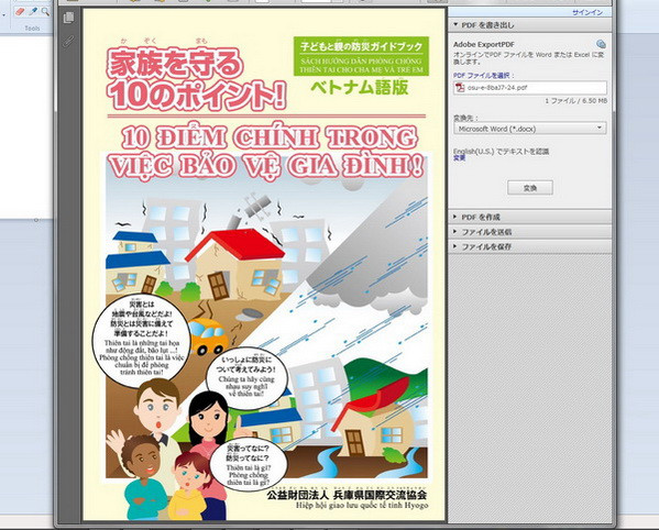 Nhật Bản phát hành sách phòng thiên tai bằng tiếng Việt ảnh 1