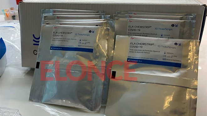 Bộ xét nghiệm ELA-CHEMSTRIP. (Nguồn: elonce.com) Argentina ra mắt bộ xét nghiệm chẩn đoán COVID-19 có chi phí thấp ảnh 1