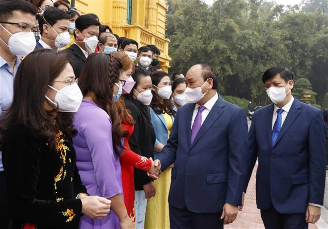 Toàn văn phát biểu của Chủ tịch nước tại buổi gặp mặt cán bộ y tế ảnh 1