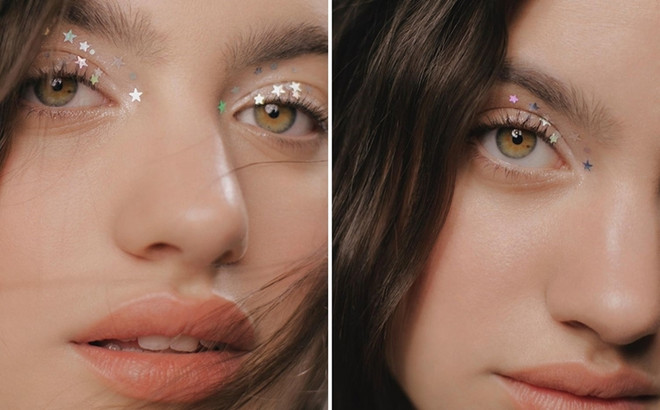 Thử ngay xu hướng trang điểm mắt lấp lánh tựa thiên hà dịp Giáng sinh ảnh 6