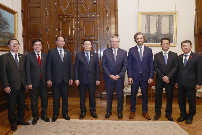 Chủ tịch Quốc hội Vương Đình Huệ hội kiến Tổng thống Argentina ảnh 3