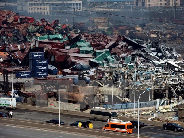 Tám người vẫn mất tích trong vụ nổ nhà máy hóa chất Thiên Tân ảnh 1