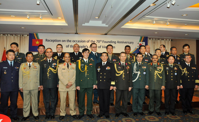 Kỷ niệm 70 năm thành lập Quân đội Nhân dân Việt Nam ở Hàn Quốc ảnh 1
