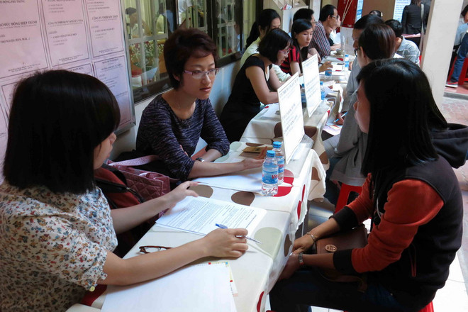 Tỷ lệ cạnh tranh giữa người tìm việc giảm mạnh trong năm 2014 ảnh 1