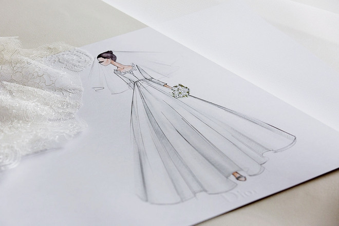 7 bộ váy cưới đình đám năm 2017 của sao Việt-Hàn, mỹ nhân Hollywood ảnh 4