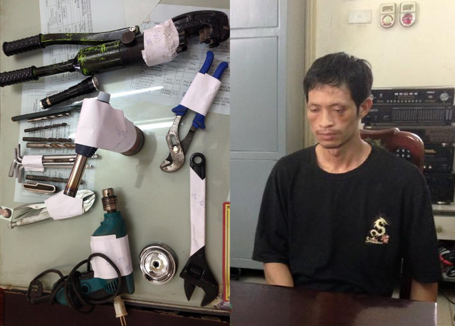 Hà Nội: Bắt đối tượng đánh ôtô chở đồ nghề đi cuỗm két sắt ảnh 1