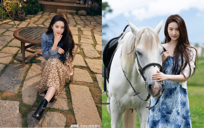 Mê mẩn phong cách vintage hoài niệm cùng "cô thôn nữ" Lưu Diệc Phi ảnh 2