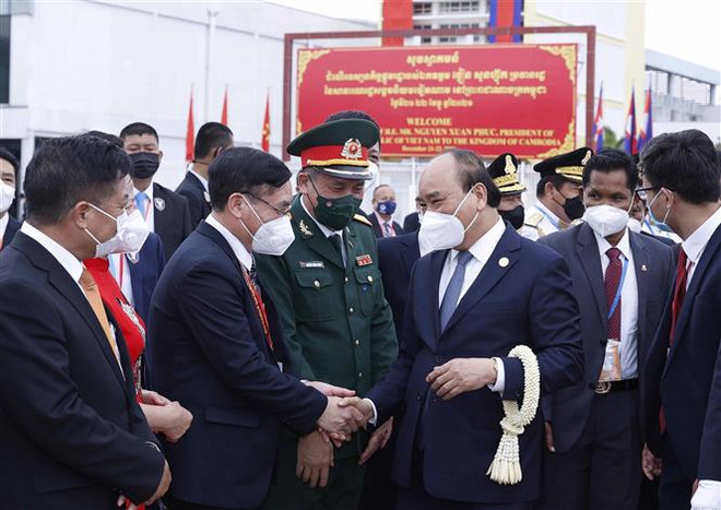 Chủ tịch nước Nguyễn Xuân Phúc kết thúc tốt đẹp chuyến thăm Campuchia ảnh 3