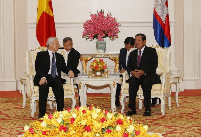 Báo chí Campuchia đánh giá chuyến thăm của Tổng Bí thư, Chủ tịch nước ảnh 1