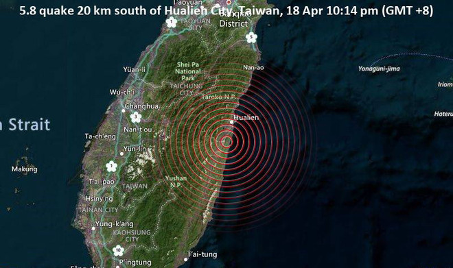 Đài Loan hứng chịu 2 trận động đất liên tiếp trong một ngày ảnh 1