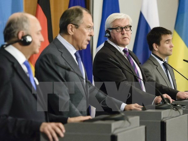 Ngoại trưởng 4 nước điện đàm về tình hình miền Đông Ukraine ảnh 1