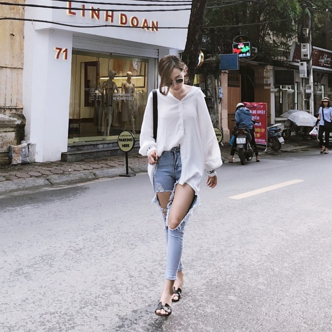 Cách mix đồ tối giản sang chảnh như các quý cô thời trang Việt ảnh 11