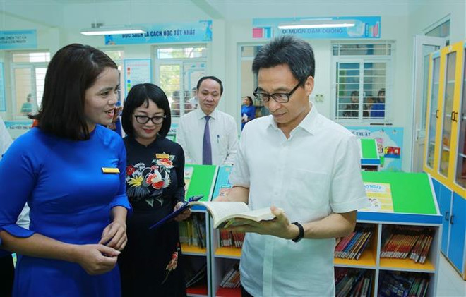 Lãnh đạo Đảng, Nhà nước dự lễ khai giảng tại Hà Nội và Nghệ An ảnh 1