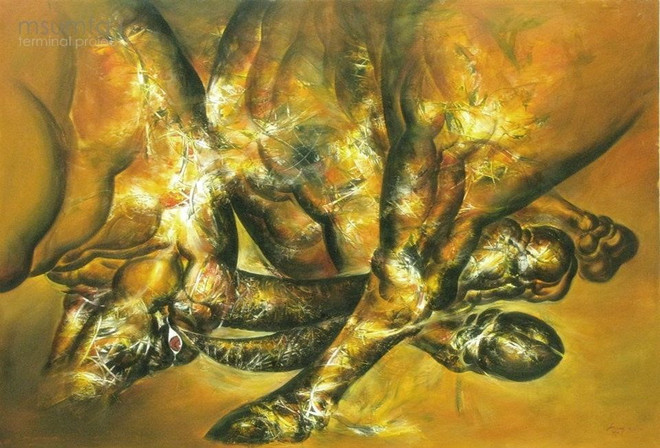 Họa sỹ Ngô Thanh Hùng: Khi vẽ trâu tôi như hóa thân là chính nó ảnh 2