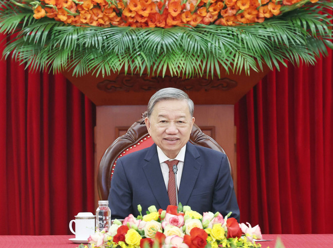 Tổng Bí thư Tô Lâm điện đàm với Tổng thống đắc cử Hoa Kỳ Donald Trump. (Ảnh: Thống Nhất/TTXVN) ttxvn-dien dam (3).jpg
