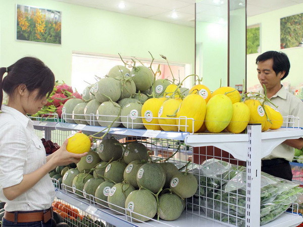 Khách hàng chọn mua sản phẩm nông nghiệp công nghệ cao. (Ảnh minh họa: Thanh Vũ/TTXVN) Doanh nghiệp Slovenia quan tâm đến thị trường Việt Nam ảnh 1