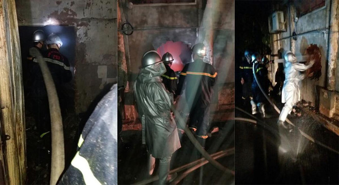 Hà Nội: Cảnh sát giải cứu hai bé gái thoát khỏi đám cháy trong đêm ảnh 1