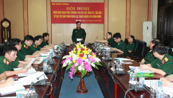 Triển khai sửa đổi quy định của Bộ luật Hình sự về quân nhân ảnh 1