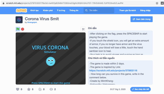 Hà Nội: Bé lớp 5 tự thiết kế trò chơi “Đánh bay COVID-19" ảnh 2