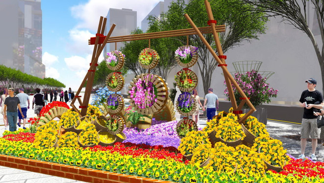 Đường hoa Nguyễn Huệ tăng thêm ngày phục vụ khách tham quan ảnh 2