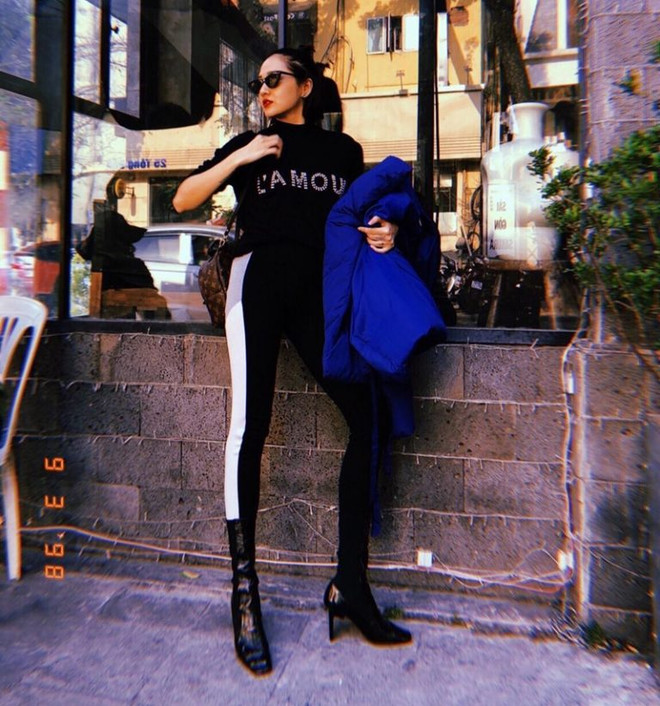 Trang phục denim phủ sóng street style của mỹ nhân Việt tuần qua ảnh 16