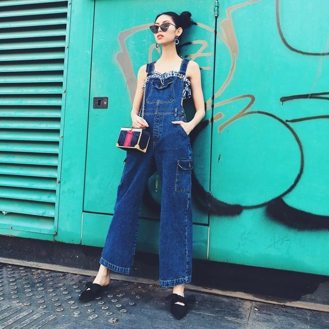 Trang phục denim phủ sóng street style của mỹ nhân Việt tuần qua ảnh 5
