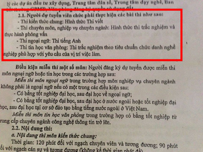 Xung quanh chuyện tuyển dụng viên chức "kỳ lạ" ở huyện Thạch Thất ảnh 3