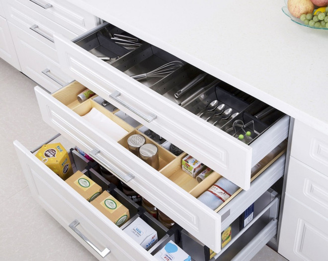 Học cách sắp xếp thông minh để tủ bếp luôn được gọn gàng, tinh tươm ảnh 7