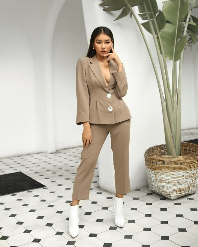 Thu vừa sang, suit “càn quét” trang phục xuống phố của quý cô Việt ảnh 2