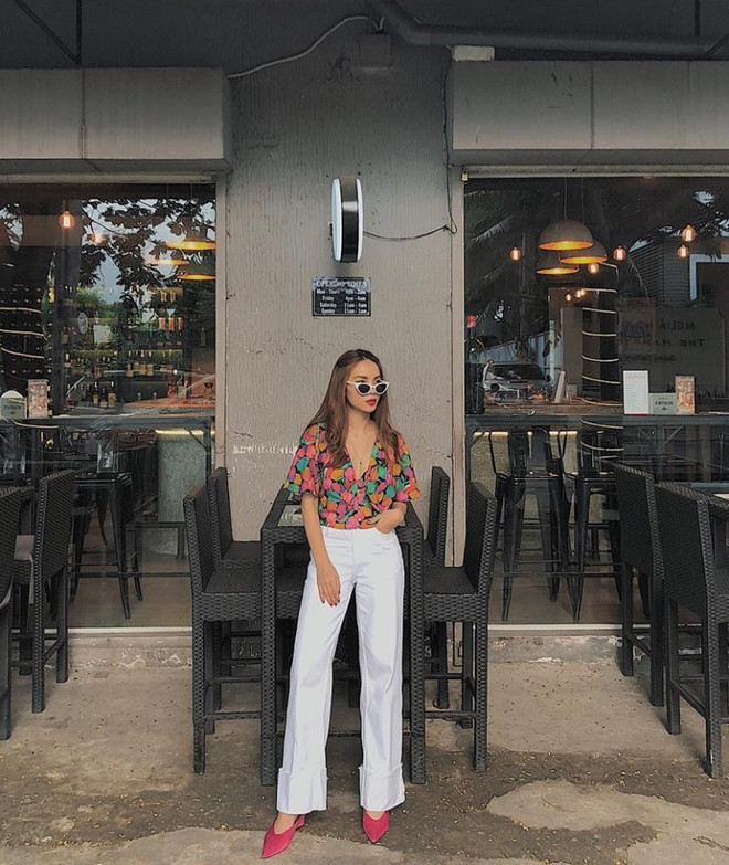 Kỳ Duyên, Mỹ Linh và Hương Giang đọ street style ngập tràn hàng hiệu ảnh 13