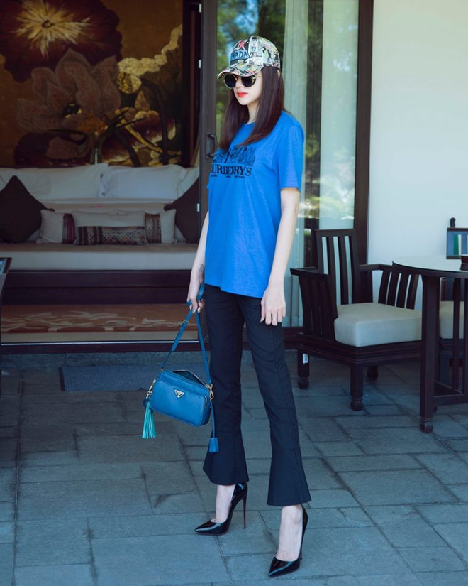 Kỳ Duyên, Mỹ Linh và Hương Giang đọ street style ngập tràn hàng hiệu ảnh 3