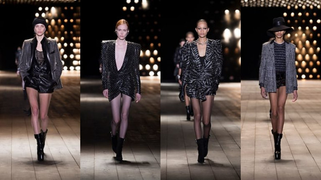 Phong cách siêu chất của dàn sao trên hàng ghế đầu show Saint Laurent ảnh 4