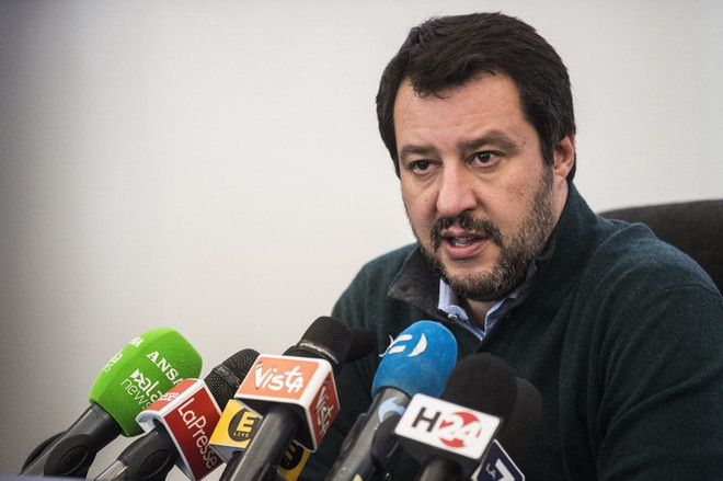 Ông Matteo Salvini. (Nguồn: AFP/TTXVN) Lãnh đạo phe cánh hữu Italy lên án vụ không kích tại Syria ảnh 1