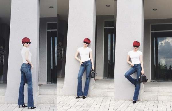 Denim tràn ngập phong cách đường phố của các mỹ nhân Việt ảnh 12