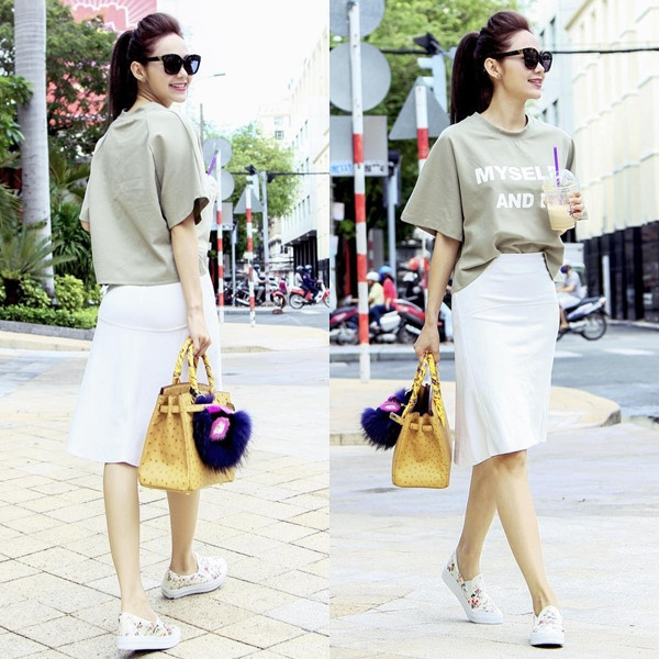 Denim tràn ngập phong cách đường phố của các mỹ nhân Việt ảnh 15