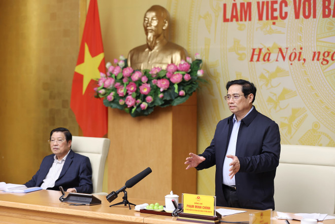 Đoàn kiểm tra của Bộ Chính trị làm việc với Ban Cán sự Đảng Chính phủ ảnh 1