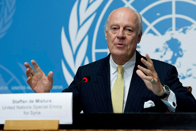 Đặc phái viên về hòa bình của Liên hợp quốc Staffan de Mistura. (Nguồn: un.org) Đặc phái viên LHQ đề xuất lập khu vực phi chiến sự tại Syria ảnh 1